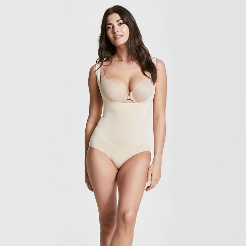 Assets By Spanx Women s Remarkable Results Open bust Brief Bodysuit Target