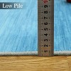 Acekool Washable Area Rug, Modern Geometric Non-Slip Low Pile Stain Resistant Soft Accent Carpet for Living Room Bedroom, Easy Care - 3 of 4