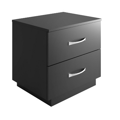 Hamilton Modern 2 Drawer Pedestal Base Nightstand - Boyd Sleep Eco ...