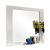 Royal Hampton Dresser Mirror, 46 Inch Glossy White Lacquer, Solid Wood Frame - 3 of 4