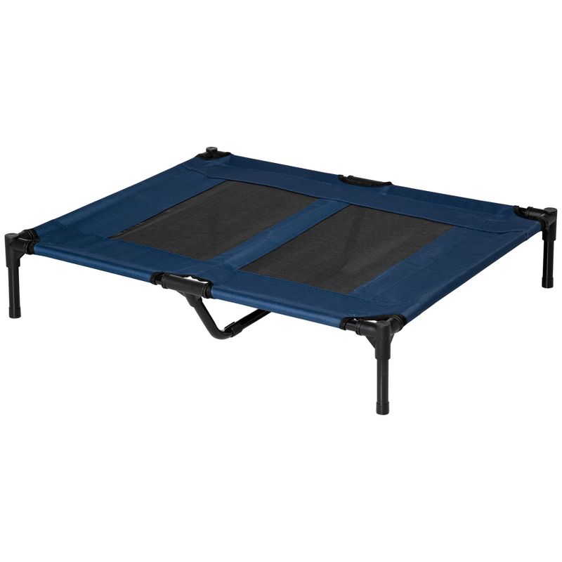 PawHut 36" x 30" Elevated Cooling Summer Dog Cot Pet Bed With Mesh Ventilation, 4 of 7