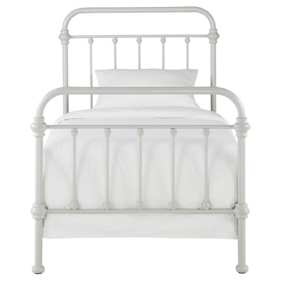 Queen Tilden Ii Vintage Metal Bed Silver Putty - Inspire Q : Target