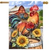 Briarwood Lane Spring House Flag 40x28 For Outdoor Farmyard Rooster For Spring House Flag - 2 of 4