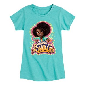 Girls' - Karma's World - Swag Is Swag Fitted Short Sleeve Graphic T-Shirt - 1 of 3
