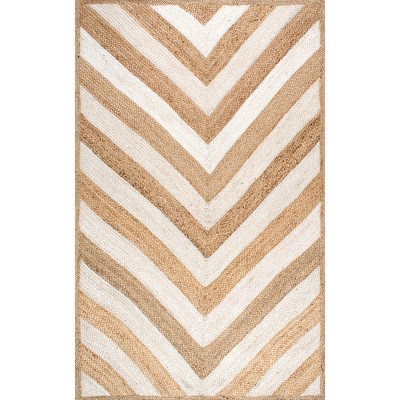 5'x8' Hand Woven Sueann Area Rug Natural - nuLOOM