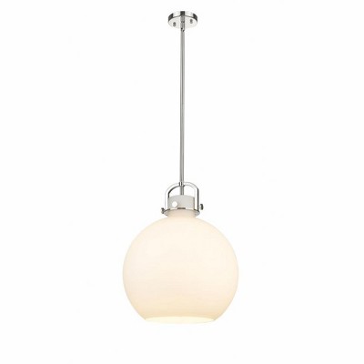 Newton Sphere - 1 Light Stem Hung Pendant In Industrial Style-21.38 Inches Tall and 16 Inches Wide