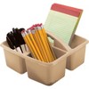 Teacher Created Resources® Plastic Storage Caddy, Light Brown, Pack of 6 - 4 of 4