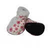 Pet Life Fur-Comfort Fashion Fur PVC Waterproof Winter Dog Boots - Set of 4, LG, White - 2 of 2
