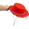 4E’s Novelty Red Toddler Cowgirl Hat - Boys & Girls Red Cowboy Hat for Halloween Costume for Toddler Cowboy Outfit, Ages 3-6 - image 3 of 4