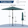10ft Patio Umbrella with Crank Lift & Push Button Tilt - UV Protection 8-Rib Design for Pool/Deck/Backyard - 2 of 4