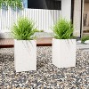 Christopher Knight Home Jaron Patio Modern Handcrafted Lightweight Concrete Planter Box - 2 of 4