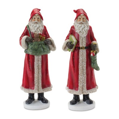 Melrose Santa With Toys Figurine (set Of 2) : Target