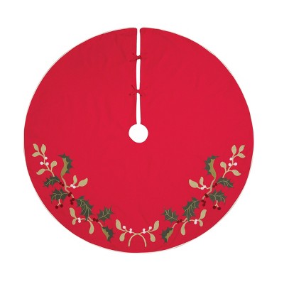 C&F Home Holly Branch Tree Skirt