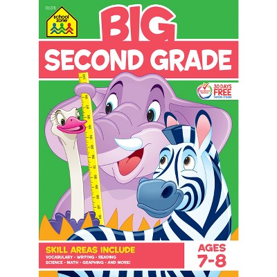 School Zone Big Second Grade Workbook - (Paperback)