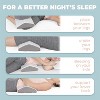 K?lbs Cooling Lumbar Support Pillow for Sleeping | Stylish Chic Jacquard Design| Memory Foam Pillow for Lower Back Support - 3 of 4