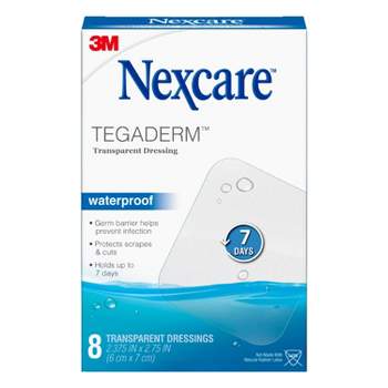 Nexcare Tegaderm Waterproof Transparent Dressing Bandage - 2-3/8 in x 2 3/4 in - 8ct.