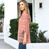 Anna-Kaci Women's Crochet Corded Tie Top - 3 of 4