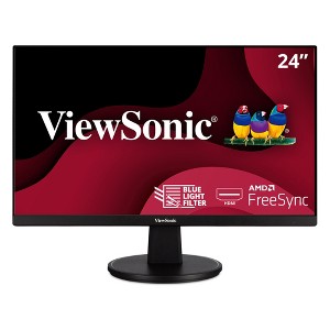 ViewSonic VA2447-MH 24 Inch Full HD 1080p Monitor with Ultra-Thin Bezel, AMD FreeSync, 100Hz, Eye Care, and HDMI, VGA Inputs for Home and Office - 1 of 4