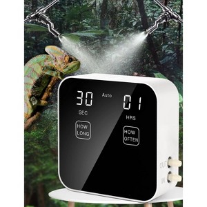 Ycxydr Automatic Reptile Misting System with Timer–Quiet Terrarium Humidifier,Fine Mist Nozzles & Water Shortage Protection for Frogs,Snakes & Plants - 1 of 4