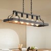 Dolonm 34-Inch Black Industrial Pendant Light with 5 E26 Bulb Sockets,(Bulb Not Included) - 2 of 4