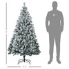 Aghana Digitals 6ft Pre-Lit Artificial Christmas Tree with Snow-Frosted Branches, 350 LED Lights - 2 of 4