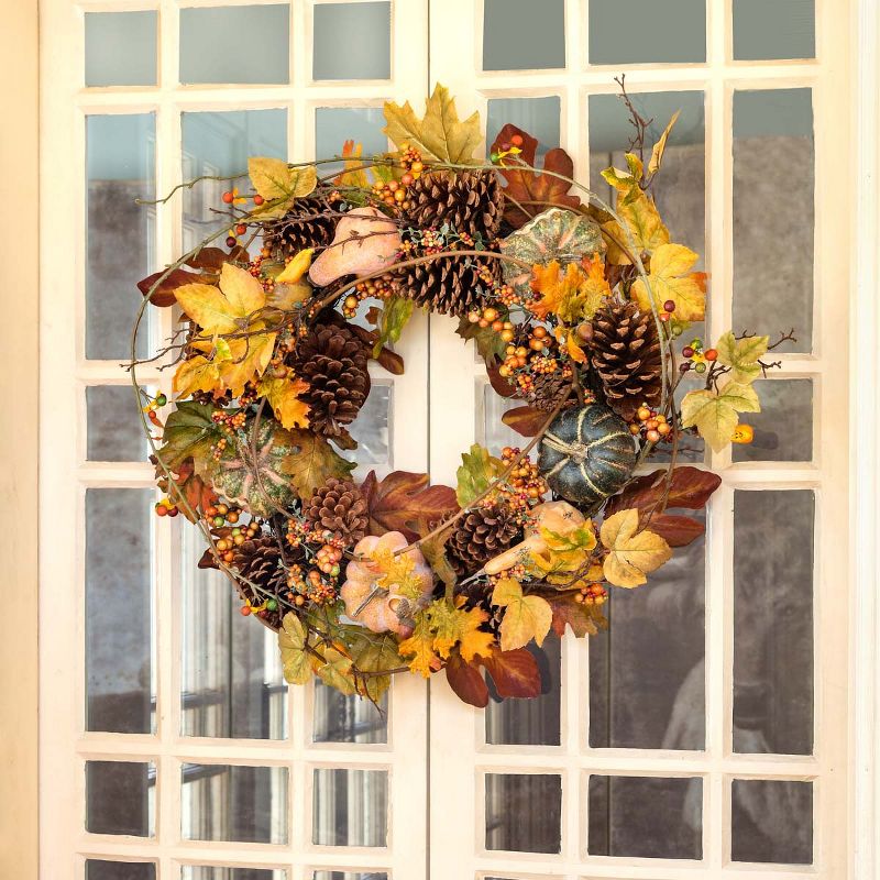 Park Hill Collection Bountiful Harvest Wreath, Large, 2 of 3