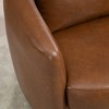 UPHA Upholstered Swivel Barrel Armchair with Storage Modern Living Room Side Chair for Bedroom, Office, Reading Spaces - PU - 4 of 4
