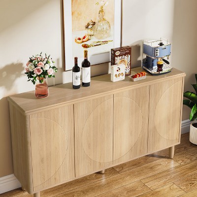 Mangue 59.4'' Light Brown Wood Sideboard