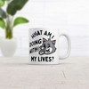 Crazy Dog T-Shirts What Am I Doing With My Lives Mug Funny Sarcastic Kitten Coffee Cup-11oz - 2 of 4