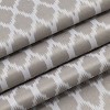 Kate Aurora 2 Pack Amari Contemporary Lattice Light Filtering Grommet Top Window Curtain Panels - 4 of 4