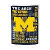 Evergreen University Of Michigan House Flag 28 x 44 Inches Outdoor Decor for Homes and Gardens - 4 of 4