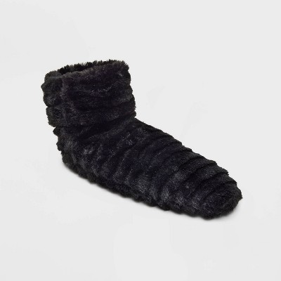 Women's Faux Fur Booties with Grippers