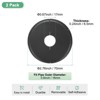 Unique Bargains Wall Split Flange Self-Adhesive Plumbing Cover Plates ABS Faucet Escutcheons 2 Pcs - 3 of 4