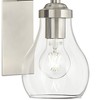 Possini Euro Design Danvers Modern Wall Light Sconces Set of 2 Brushed Nickel Hardwire 5" Fixture for Bathroom Vanity Hallway - 3 of 4
