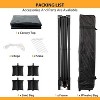Acekool 10x10 FT Canopy Tent, Outdoor Shelter with 3 Height Settings, Easy Setup, Includes 4 Sandbags & Carry Bag, Ideal for Camping and Parties - 4 of 4