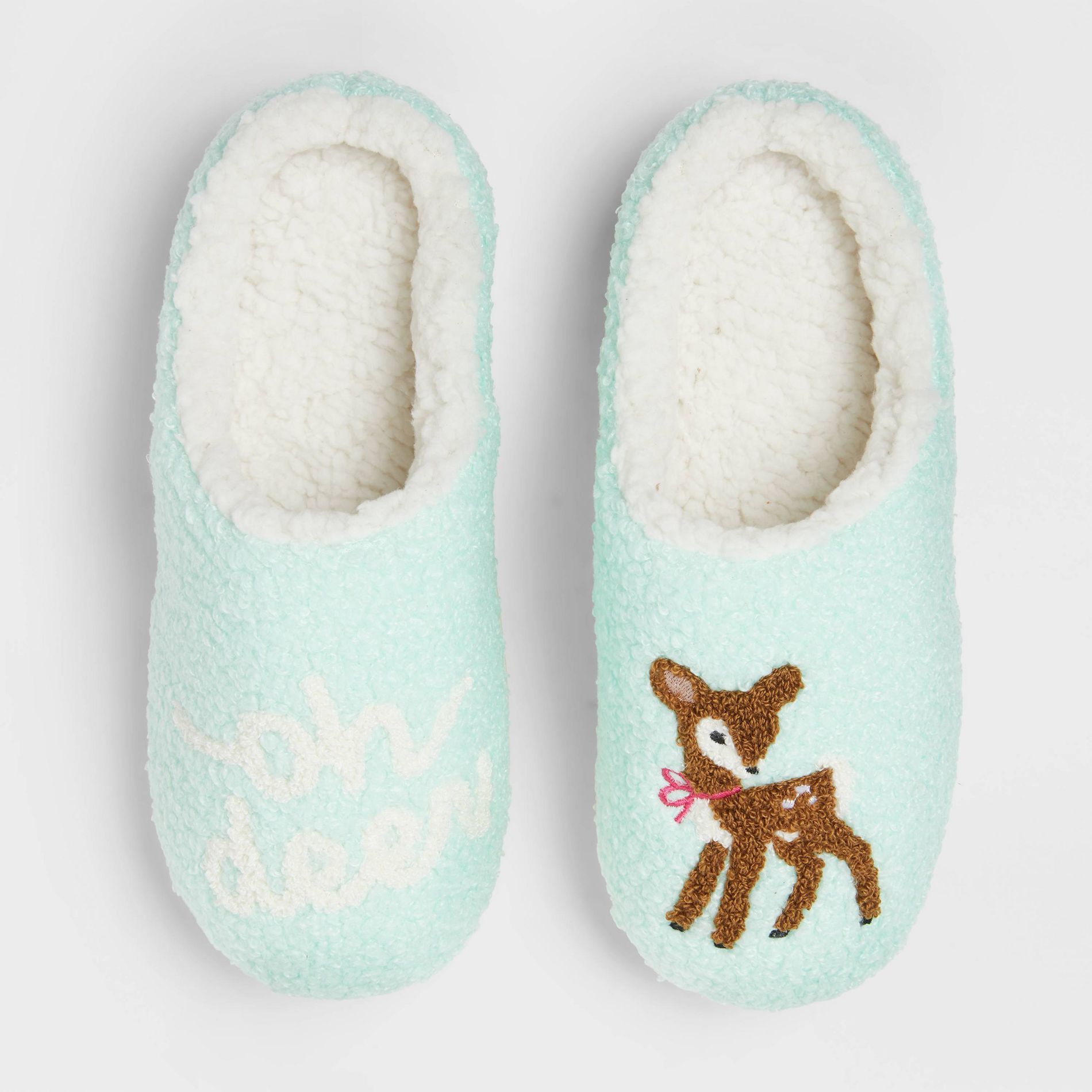 Women's Shona Vintage Deer Scuff Slippers - Wild Fable™ Green S