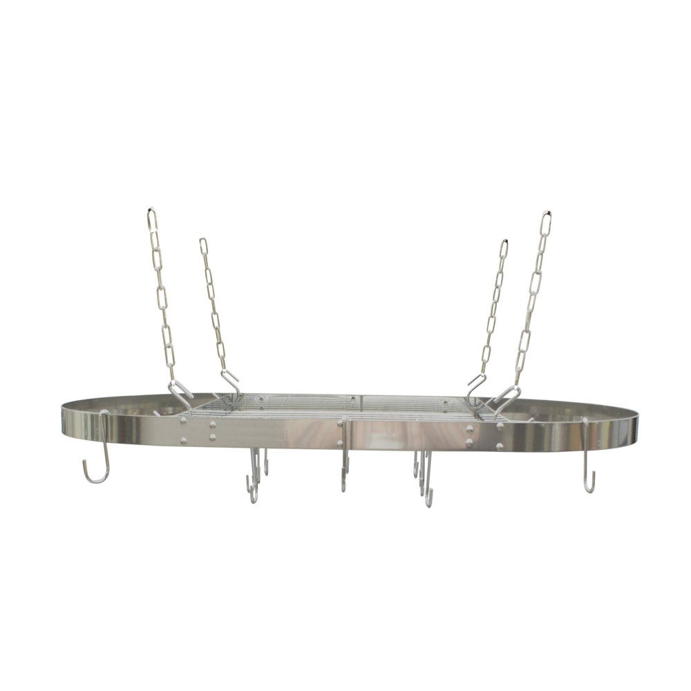 Range Kleen Stainless Steel Oval Hanging Pot Rack