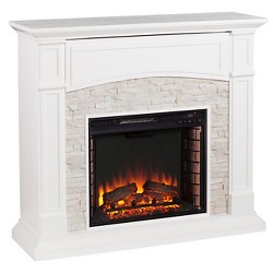 Southern Enterprises Gilman Electric Fireplace With Bookcases Target