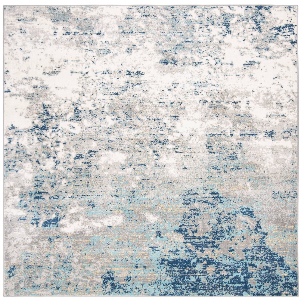 6'7in Square Matilde Rug Light Gray/Blue - Safavieh