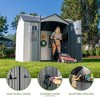 Lifetime 10 ft. x 8 ft. Side Entry Outdoor Storage Shed, Light Gray(60466) - 4 of 4