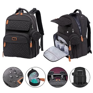 BabbleRoo Diaper Bag Backpack - Travel Backpack, Baby Diaper Bag with Changing Pad & Accessories - 1 of 4