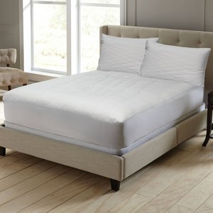Twin Clean Cotton Mattress Pad White - Perfect Fit