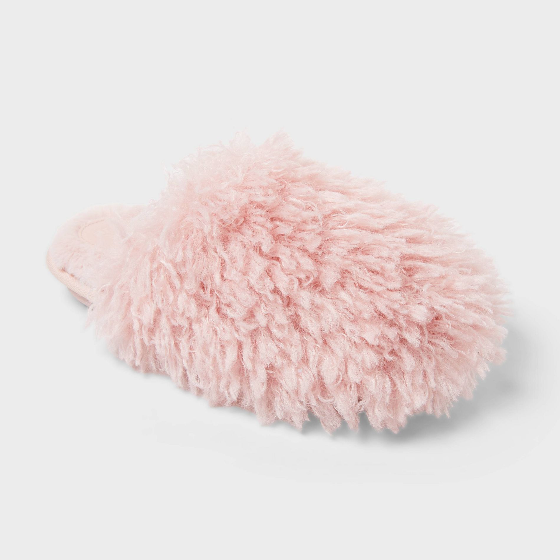Kids Cailey Furry Pink Scuff - Art Class™ Blush