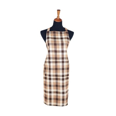 C&F Home Dunmore Plaid Cocoa Thanksgiving Apron