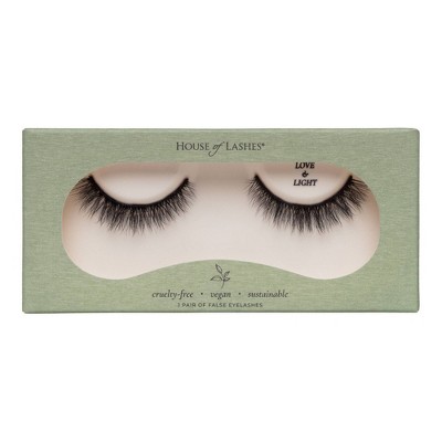 House of Lashes Love & Light Full Volume 100% Cruelty-Free Faux Silk Fibers False Eyelashes - 1pr