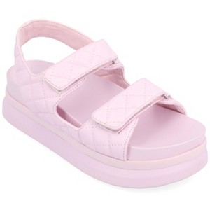 Journee Collection Womens Debby Hook and Loop Platform Sandals - 1 of 4