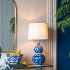 KTMBDW Chinoiserie Classic LED Table Lamp, Ceramic Vase Bedside Lamp for Bedroom, Living Room, Office, Blue & White - 2 of 4