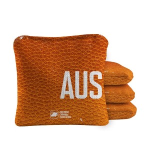 Skip's Garage | Gameday Austin Synergy Pro Orange Cornhole Bags (Set of 4) - 1 of 4