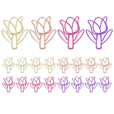 Unique Bargains Metal Funny Bookmarks Decorative Planner Clips Clamp Paper Clip 20 Pcs