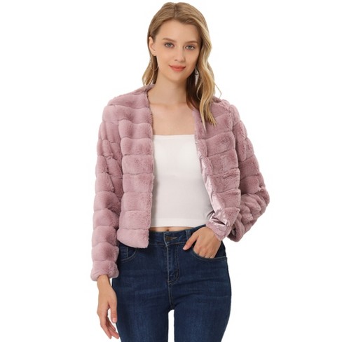 Fluffy warm outlet jacket